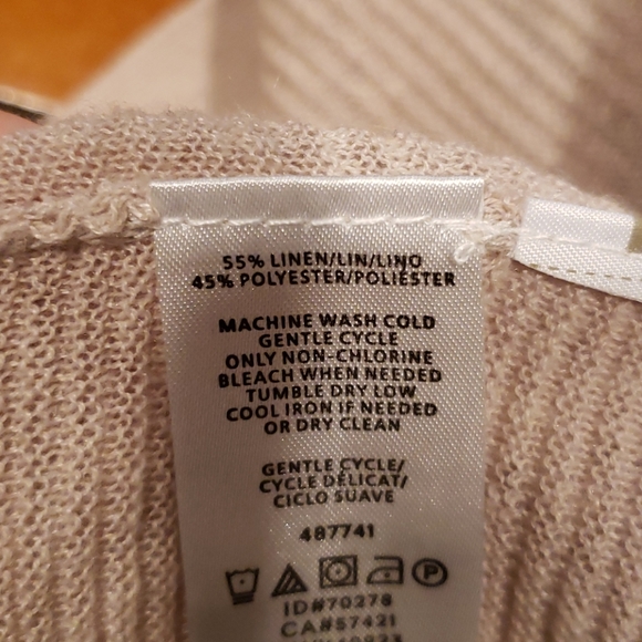 Loft lightweight blush open cardigan - Picture 6 of 7